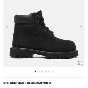 Toddler Black Timberlands Boots (waterproof)